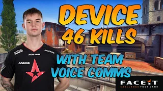 device 46 kills POV on Inferno Highlights! (With Team Voice Comms) FACEIT LVL10 CS:GO