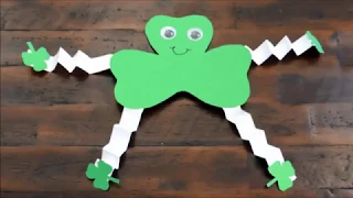 Easy St. Patrick's Day Crafts | Easy Shamrock Man craft for St Patrick's Day | Easy Kids Craft