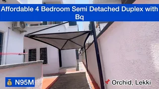 House for Sale in Lekki, Lagos Nigeria; Affordable 4 Bedroom Semi Detached Duplex with Bq for sale