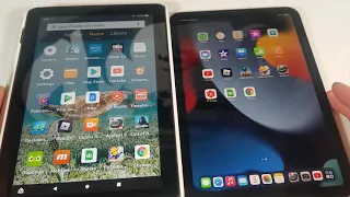 Ipad Mini 6 vs Amazon Fire HD8 plus speed and speaker test