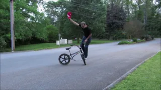 Old school Bmx flatland freestyle session  Nous Versa 4/21/24   25mm offset forks  #bmx #harobmx