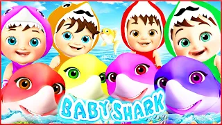 NEW Baby Shark + Happy Birthday Song + MORE 🍌 Banana Cartoon 3D Nursery Rhymes Baby & Kids Songs 🍌