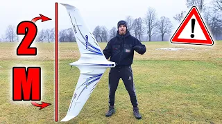 GLEITFLUGZEUG mit unglaublicher 2 METER SPANNWEITE stürzt leider ab!