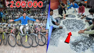 Buying All Bicycles Using Coins | 2,00,000 सिक्कों से खरीद ली साइकिल की पूरी दुकान🤣