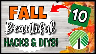 🍂 TOP 10 High-End DOLLAR TREE FALL DIYS | EASY Dollar Store Craft Hacks That DON'T Look Cheap!