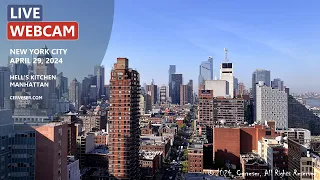 LIVE: stream from Hell's Kitchen, Midtown, Manhattan, New York on Monday, April 29, 2024