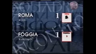 1994-95 (1a - 04-09-1994) Roma-Foggia 1-1 [Totti,Kolyvanov] Gol 90°Minuto Rai