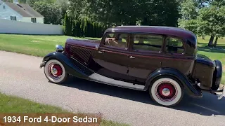 1934 Ford Four Door Sedan Running