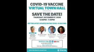 COVID-19 Vaccine Virtual Town Hall December 17, 2020