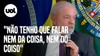 Lula sobre Moro e Bolsonaro: 'Não tenho que falar nem da coisa, nem do coiso'