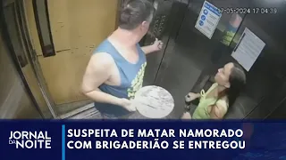 Suspeita de matar namorado com brigaderião envenenado se entrega à polícia