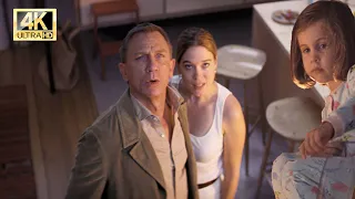 James Bond Meets His Daughter "Mathilde" For The First Time In No Time to Die | 4K Movie Clips