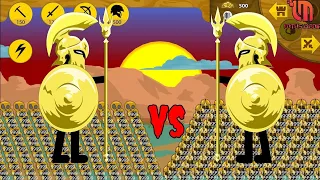 9999 GOLDEN SPEARTON VS 9999 GOLDEN SPARTAN @STICKWARLEGACYGAME