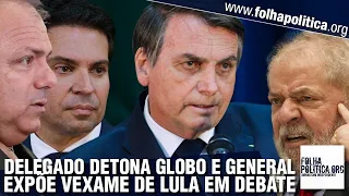 Delegado Ramagem detona Globo e General Pazuello expõe humilhação de Lula em debate com Bolsonaro