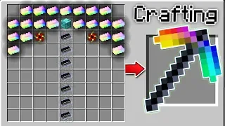 CRAFTING THE WORLD'S STRONGEST MINECRAFT PICKAXE!