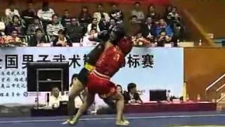 ChCHN11v   finale sanda 48KG Zhu Ji Hui Army VS Zhengshi Yu Henan