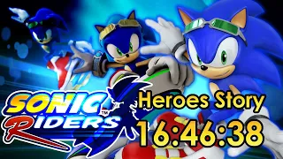 Sonic Riders Heroes Story - Speedrun 16:46:38 (1-5-2020)