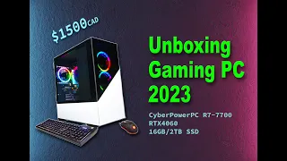 UNBOXING * CyberPower PC R7 - 7700 RTX4060 *