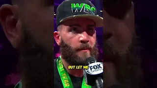 Caleb plant post fight interview after knocking out his opponent 💥#shorts #boxing #calebplant