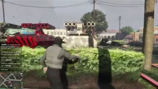 All your APC is destroyed. GTA 5 craziness