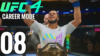 UFC 4 Bantamweight Career Mode Walkthrough Part 8 - AMAZING TITLE FIGHT!