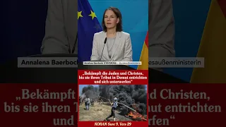 Sie Versteht es nicht  ? Annalena Baerbock will es nicht begreifen (Hamas)