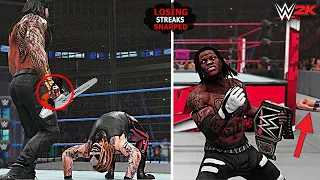 Top 10 Losing Streaks Snapped!! | WWE 2K