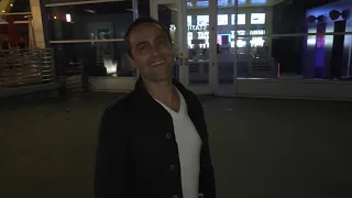 Stuart Townsend talks about his ex Charlize Theron dating Brad Pitt outside the ArcLight Theatre in