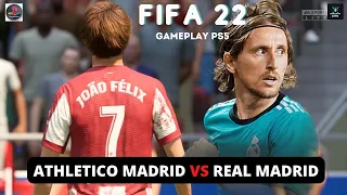 FIFA 22 / ATLETICO MADRID VS REAL MADRID./ La Liga. Gameplay PS5 /4k