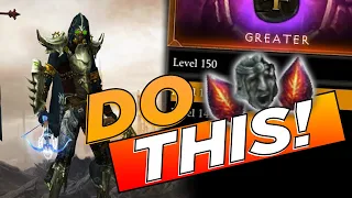 Do THIS NOW To Speed Farm Greater Rifts FASTER! | Diablo 3