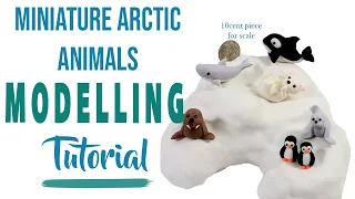 MINIATURE FONDANT FIGURINES - ARCTIC ANIMALS