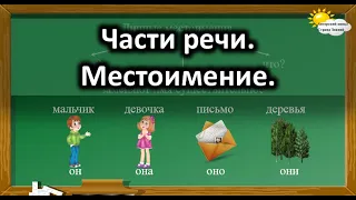 Русский язык. Части речи. Местоимение.