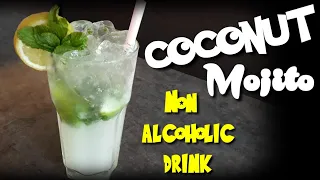 Coconut mojito || Non alcoholic drink || How to make coconut mojito || The mocktail house