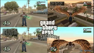 Gta Sa Mod| جي تي أي سان أندرياس مود سلاح الجاذبية و الأجنحة الذهبية