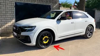 Audi Q8 сломалась отвалилось колесо