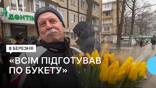 Черги у квіткових крамницях та ринках Дніпра утворились на 8 березня