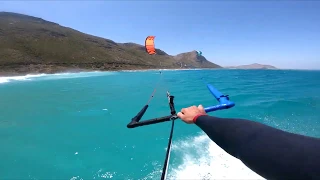 Kitesurf with dolphins