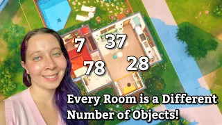 EVERY ROOM IS A DIFFERENT NUMBER OF OBJECTS Sims 4 Build Challenge