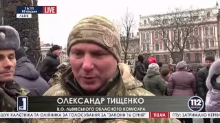 Укр СМИ Во Львов вернулись бойцы Нацгвардии из зоны АТО 05 12 2014 Донбасс