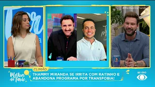 Thammy Miranda se irrita com Ratinho por fala transfóbica |Melhor da Tarde