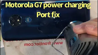 Motorola G7 power charging port replacement. How to fix charging port on Motorola G7 power? #G7power