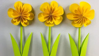 Easy flower paper | สอนทำดอกไม้กระดาษง่ายๆ | Meedee DIY