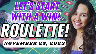 LIVE Roulette in Las Vegas! 🤍 Let's start with a WIN! 🍀  ☻ → November 25, 2023