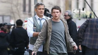 George Clooney Is Strapped While Filming 'Money Monster' In NYC