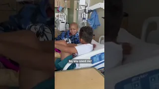 Big brother battling cancer explains to little brother that he saved his life ❤️❤️