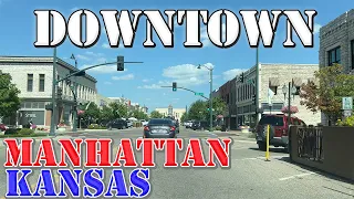 Manhattan - Kansas - 4K Downtown Drive