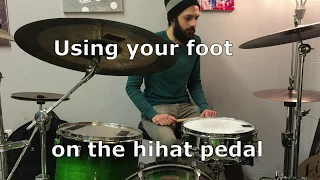 Drum Lesson: Using your hihat foot [Part 1 of 2]