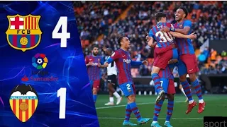 Barcelona vs valencia | 4-1 all goals and extended Highlights