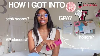 STATS & EXTRACURRICULARS | how i got into NORTHEASTERN, UGA, FORDHAM & MORE! | bianca