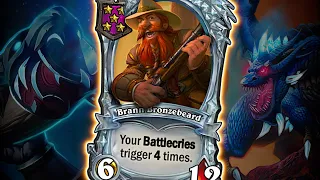 SPELLS + QUESTS = DIAMOND BRANN! | Hearthstone Battlegrounds